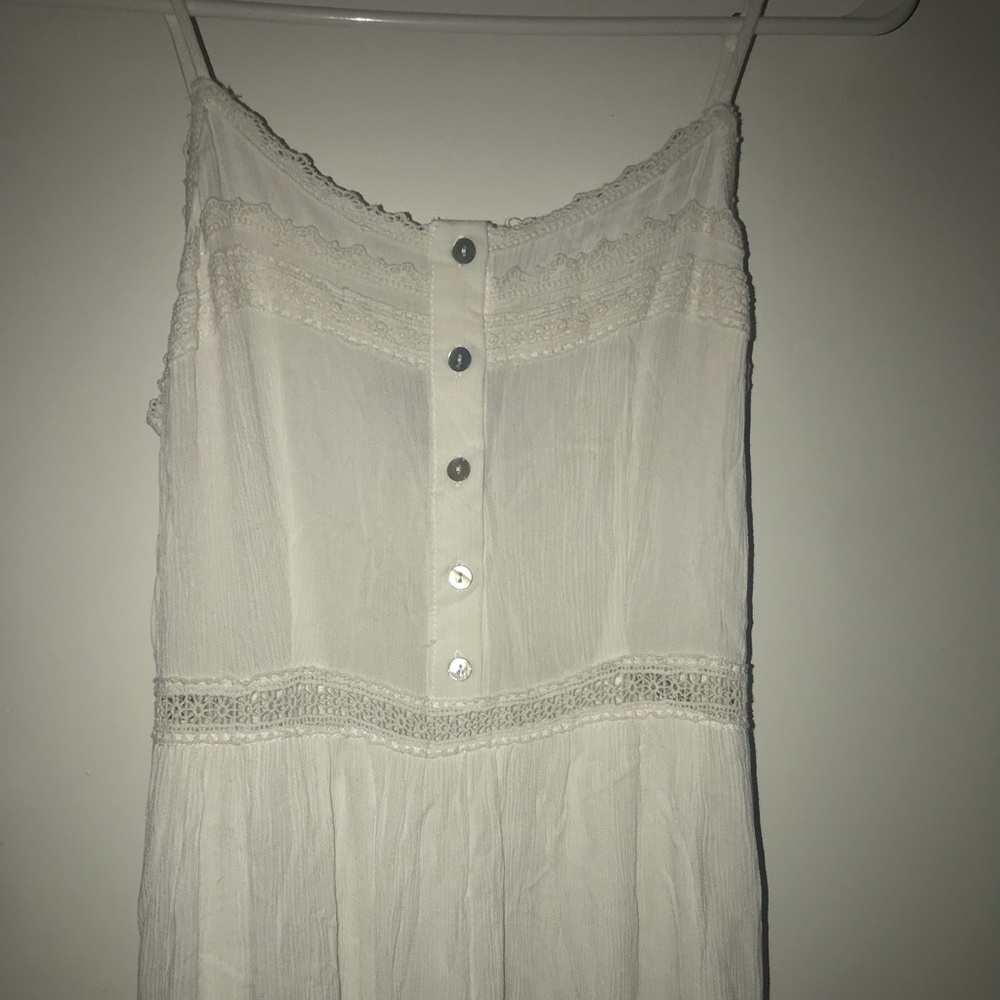 Long, white maxi dress